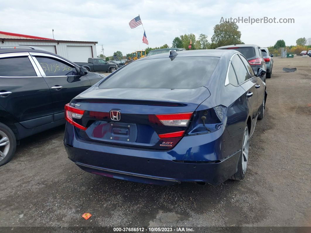 2019 Honda Accord Sedan Touring 2.0t Blue vin: 1HGCV2F97KA030935