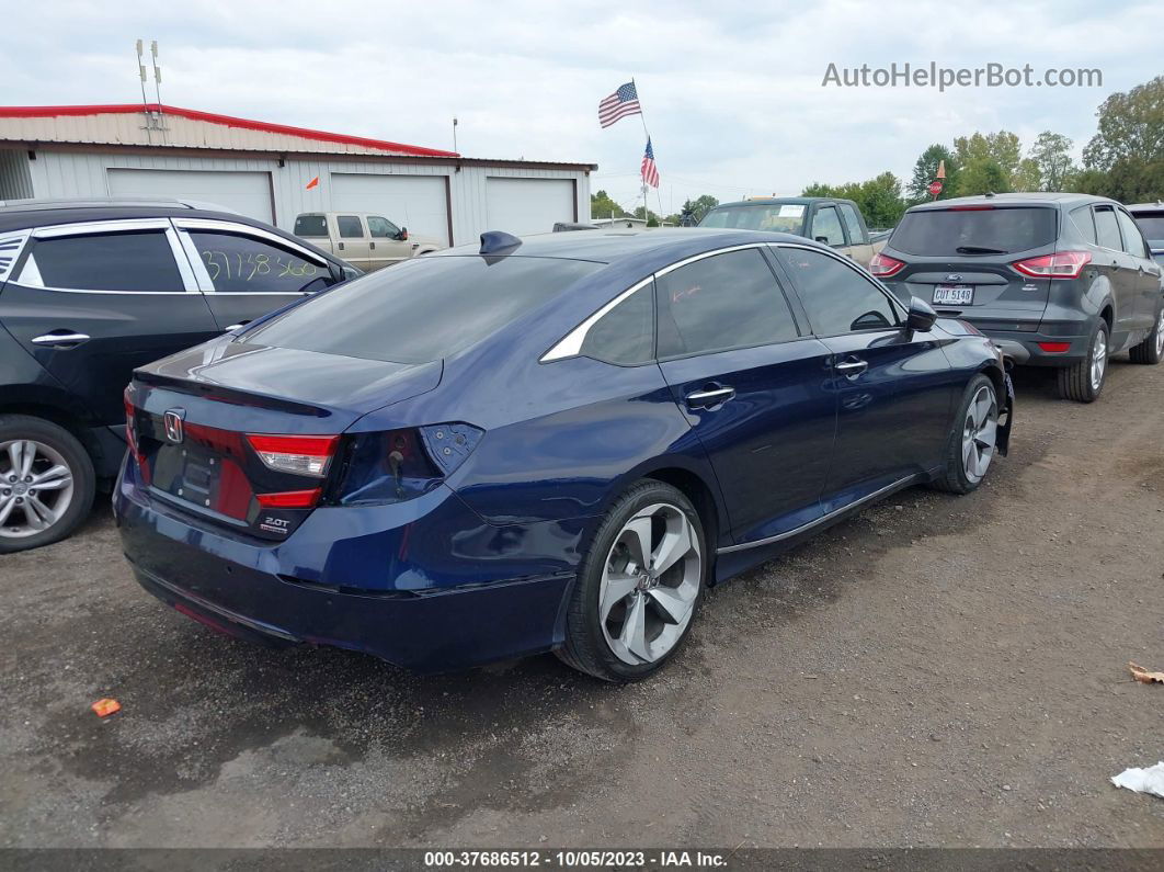 2019 Honda Accord Sedan Touring 2.0t Blue vin: 1HGCV2F97KA030935