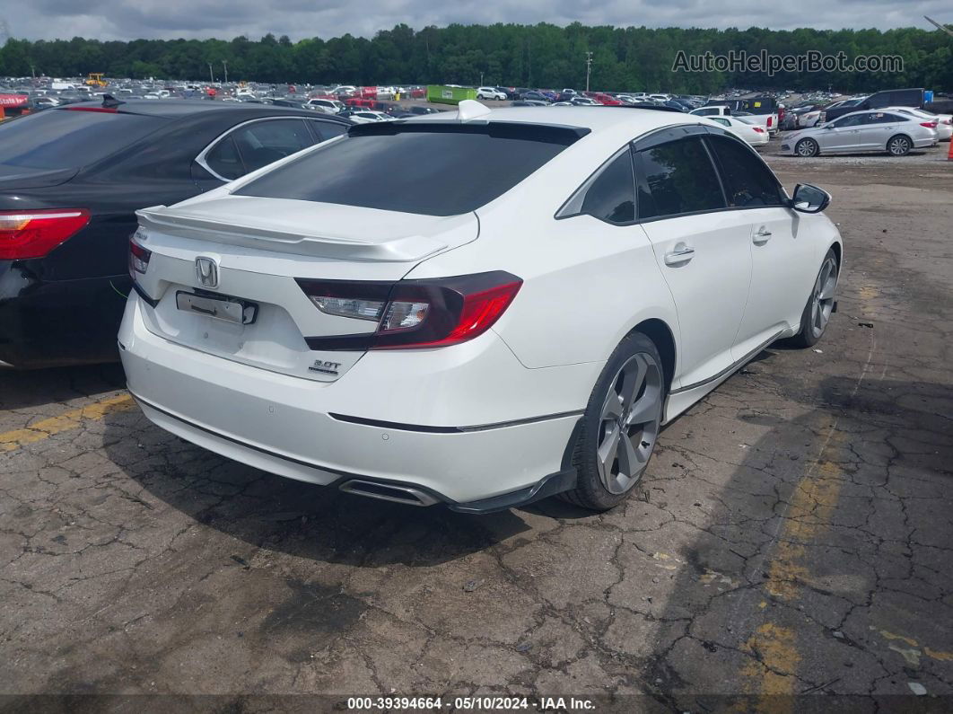 2019 Honda Accord Touring 2.0t White vin: 1HGCV2F97KA035326