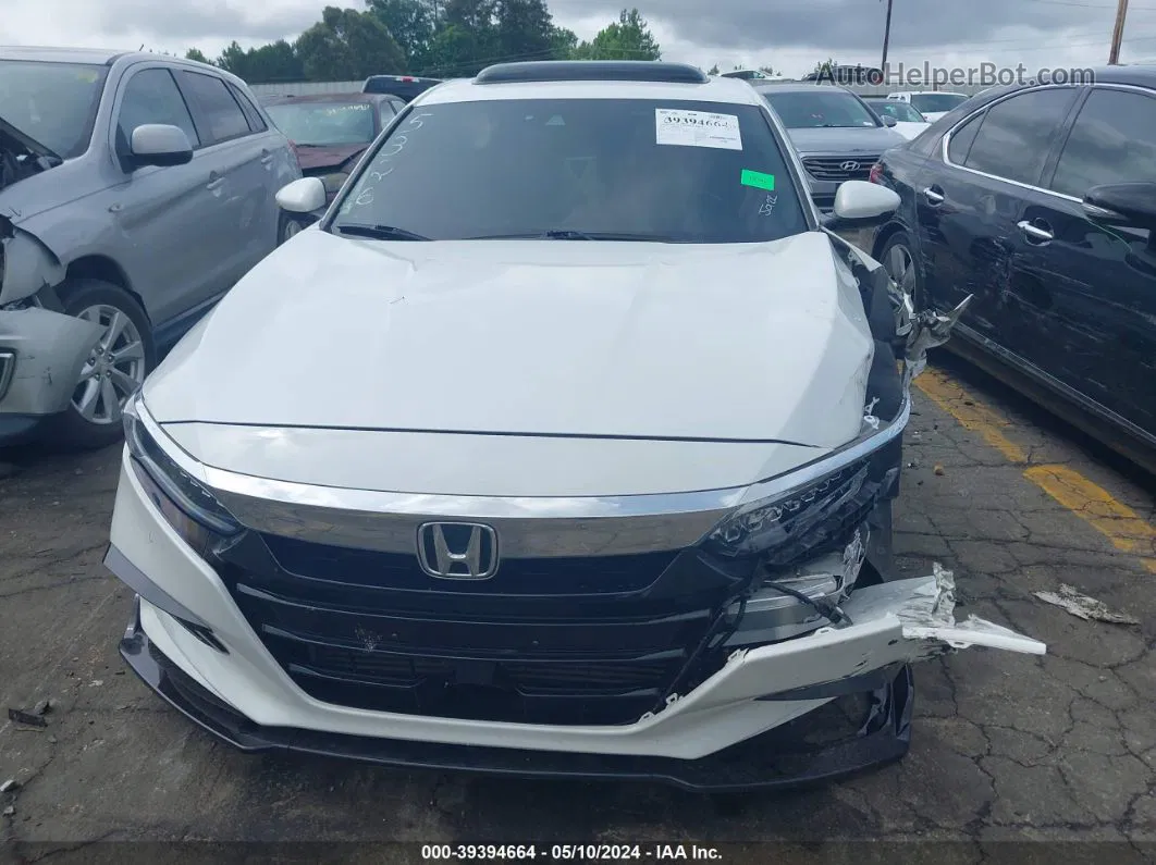 2019 Honda Accord Touring 2.0t White vin: 1HGCV2F97KA035326