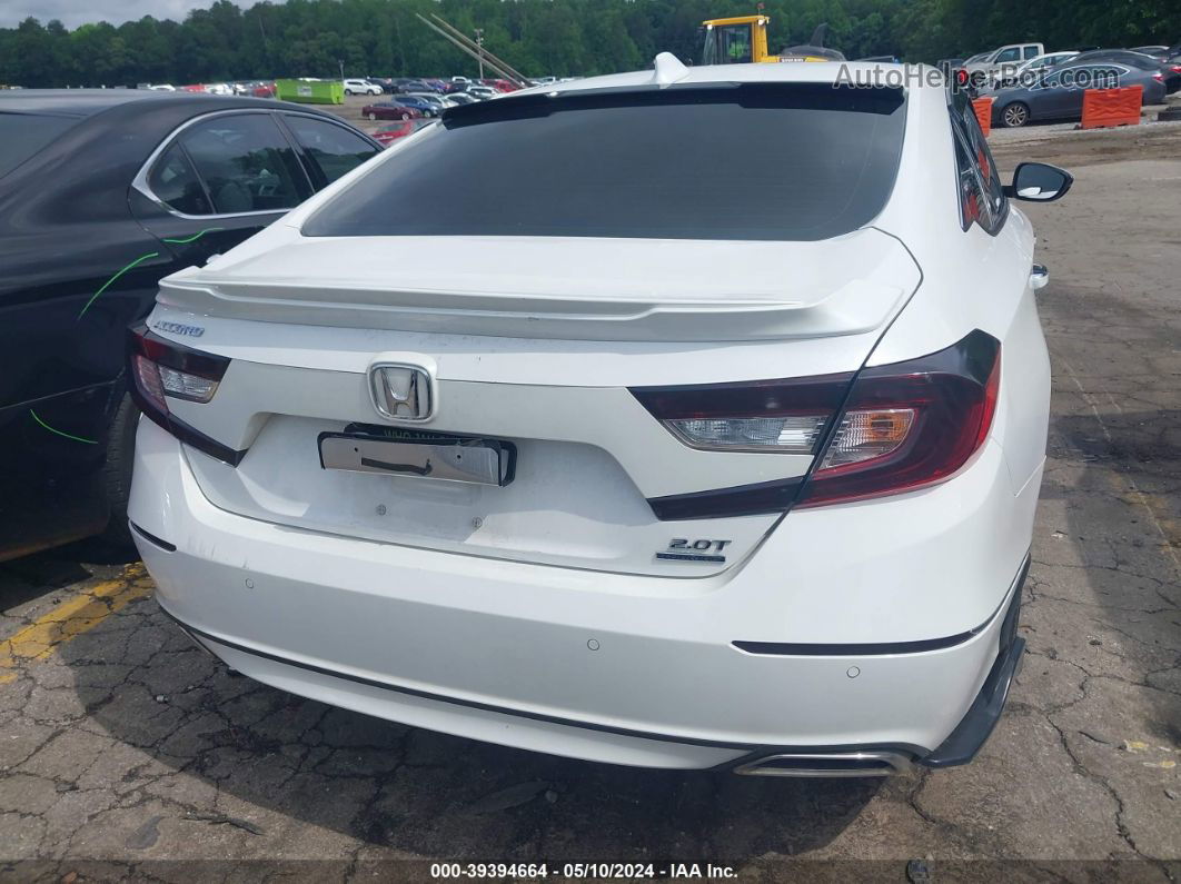 2019 Honda Accord Touring 2.0t White vin: 1HGCV2F97KA035326