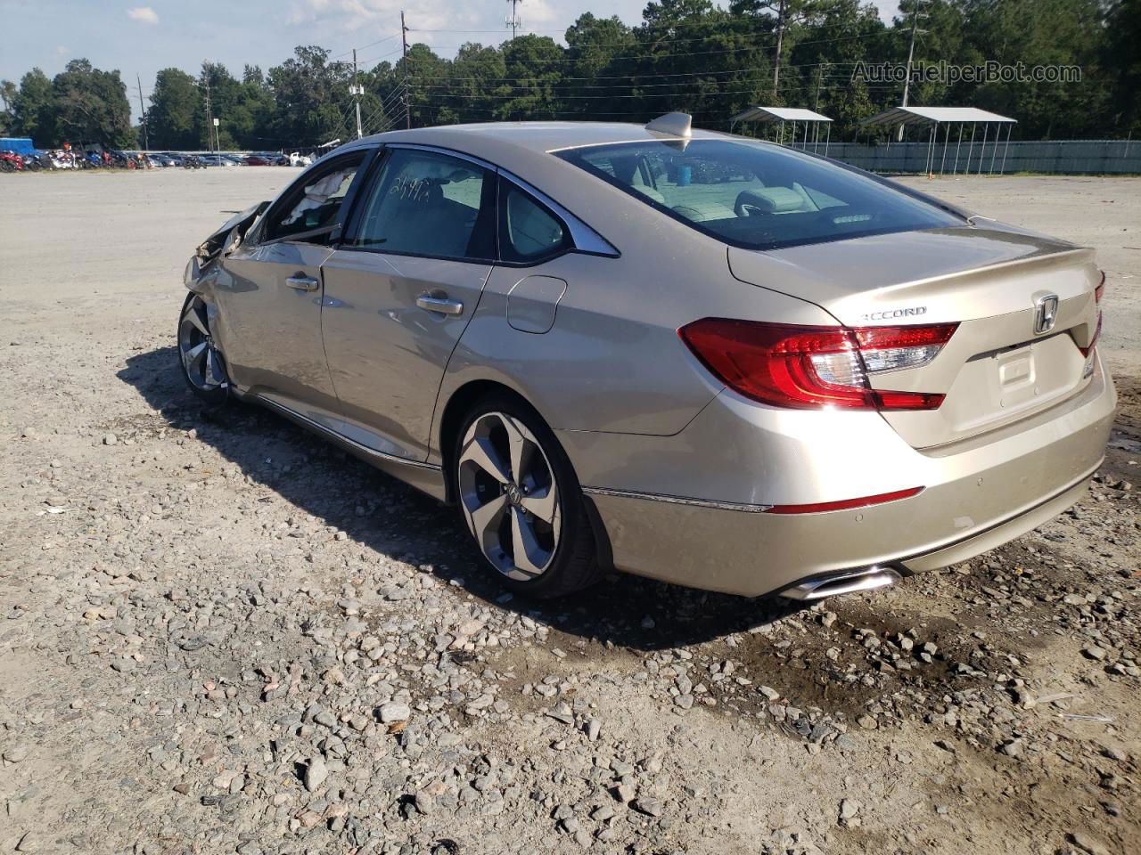 2019 Honda Accord Touring Beige vin: 1HGCV2F98KA010869