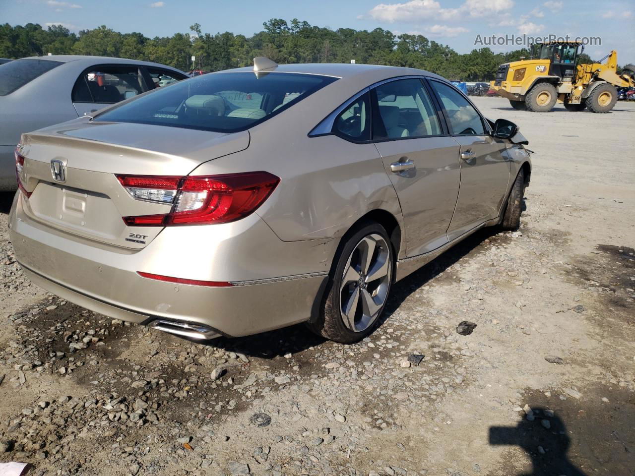 2019 Honda Accord Touring Beige vin: 1HGCV2F98KA010869