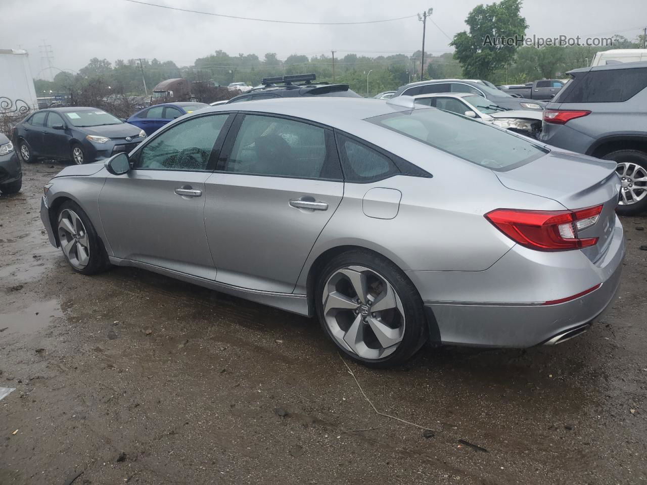 2019 Honda Accord Touring Silver vin: 1HGCV2F98KA013030