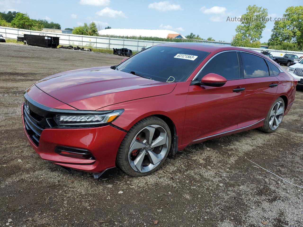 2019 Honda Accord Touring Red vin: 1HGCV2F99KA027177