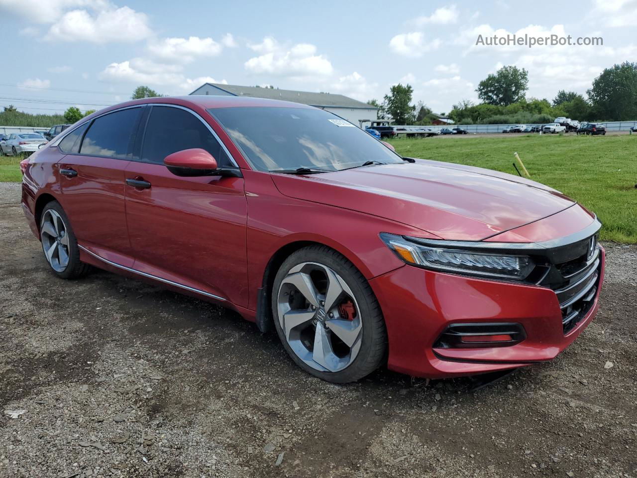 2019 Honda Accord Touring Красный vin: 1HGCV2F99KA027177