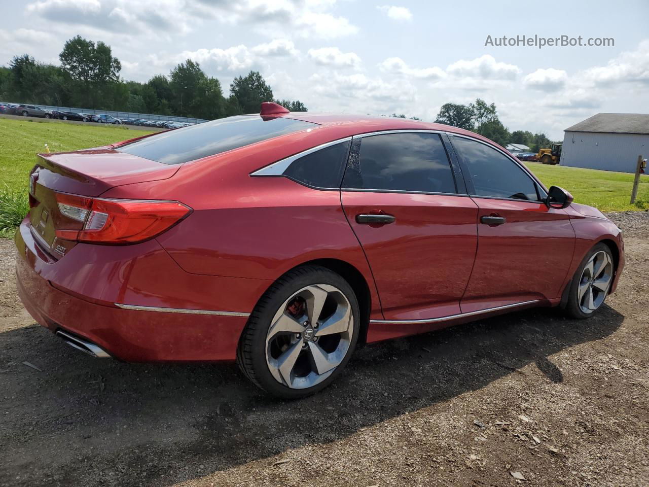 2019 Honda Accord Touring Red vin: 1HGCV2F99KA027177