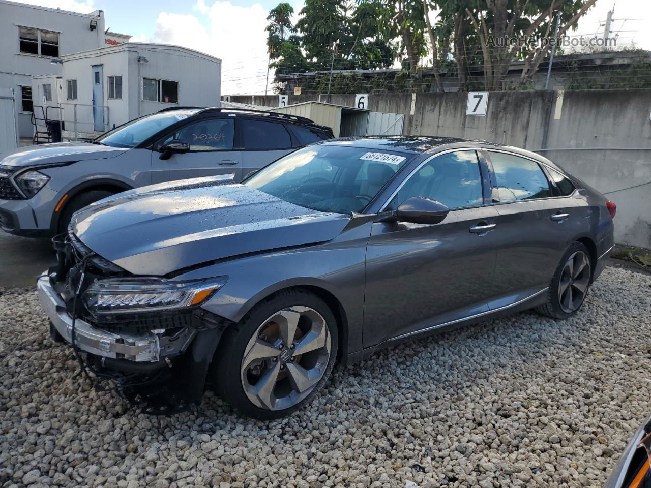 2020 Honda Accord Touring Silver vin: 1HGCV2F99LA023146