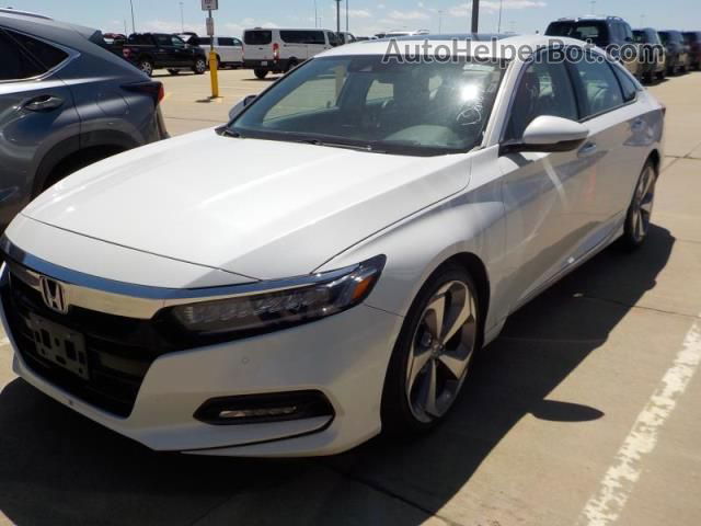 2018 Honda Accord Sedan Touring 2.0t White vin: 1HGCV2F9XJA018258