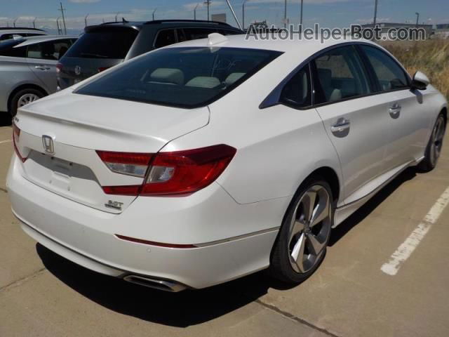 2018 Honda Accord Sedan Touring 2.0t White vin: 1HGCV2F9XJA018258