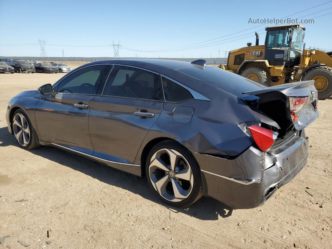 2019 Honda Accord Touring Gray vin: 1HGCV2F9XKA014020