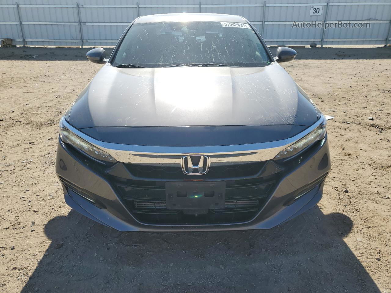 2019 Honda Accord Touring Gray vin: 1HGCV2F9XKA014020