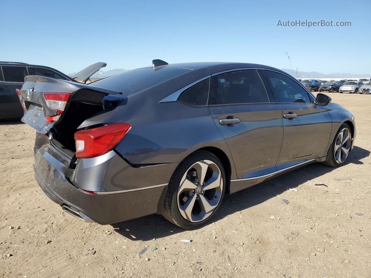 2019 Honda Accord Touring Gray vin: 1HGCV2F9XKA014020