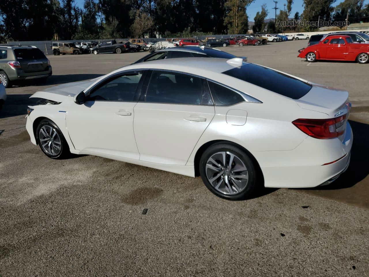 2019 Honda Accord Hybrid White vin: 1HGCV3F10KA001440