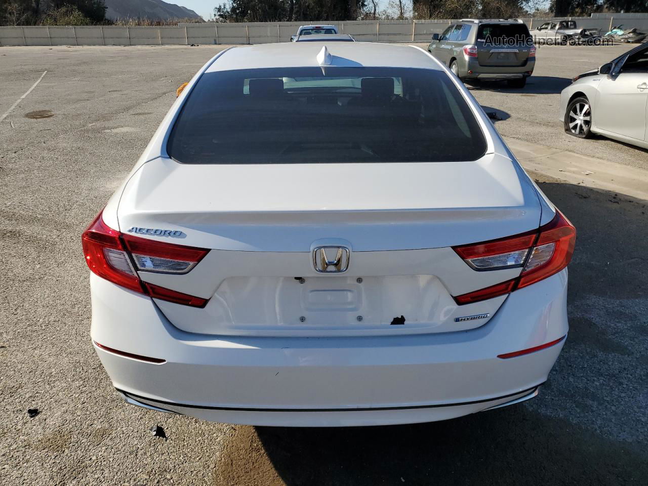 2019 Honda Accord Hybrid White vin: 1HGCV3F10KA001440