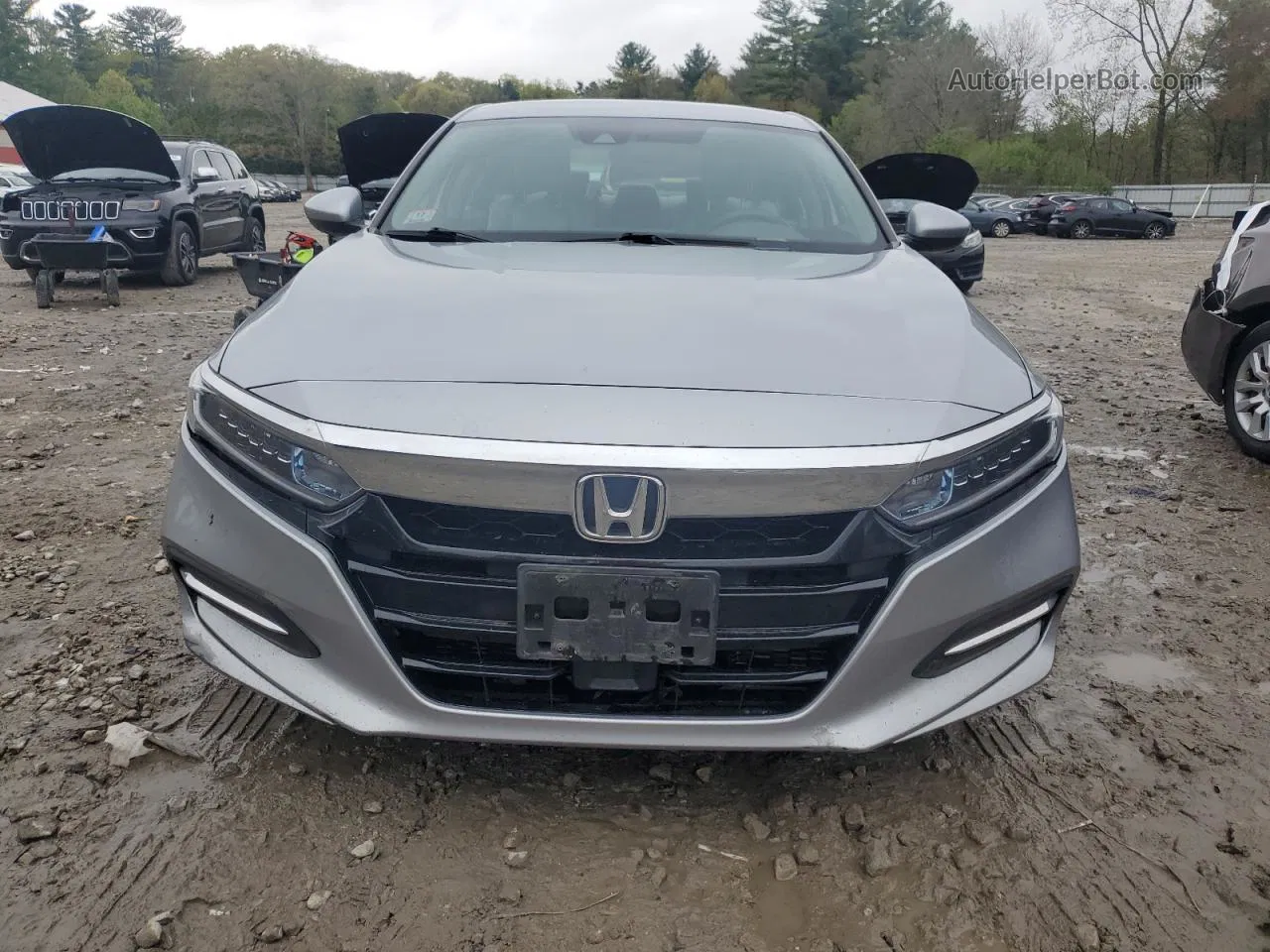 2019 Honda Accord Hybrid Silver vin: 1HGCV3F14KA005197