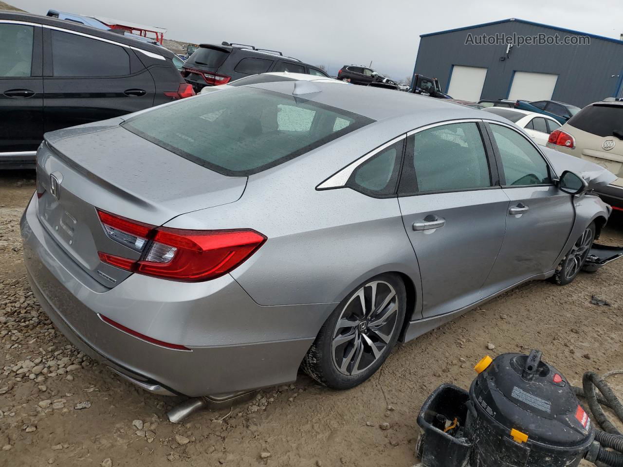 2020 Honda Accord Hybrid Silver vin: 1HGCV3F14LA005282