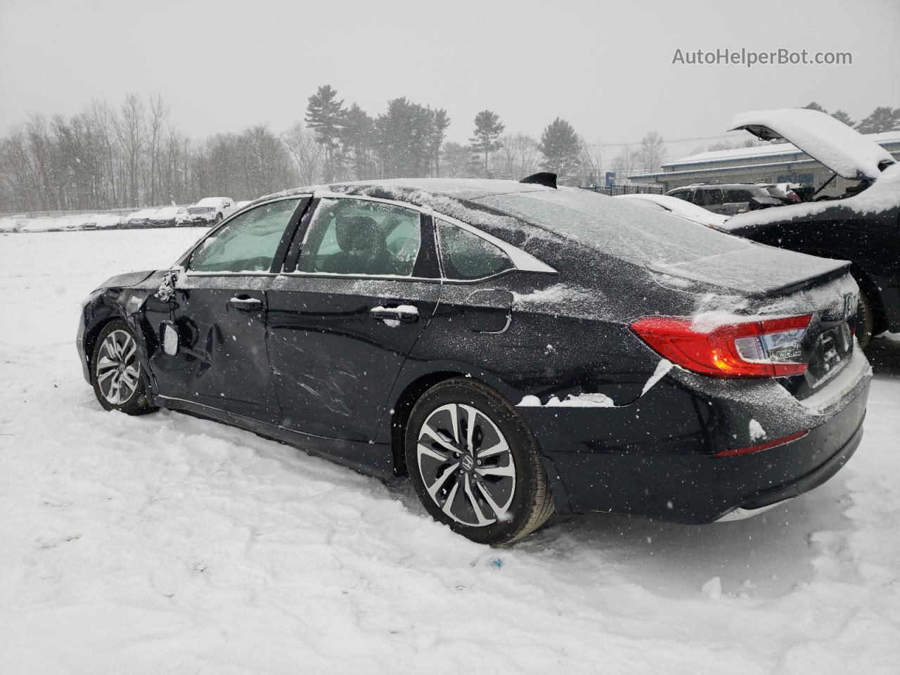 2020 Honda Accord Hybrid Черный vin: 1HGCV3F14LA013821