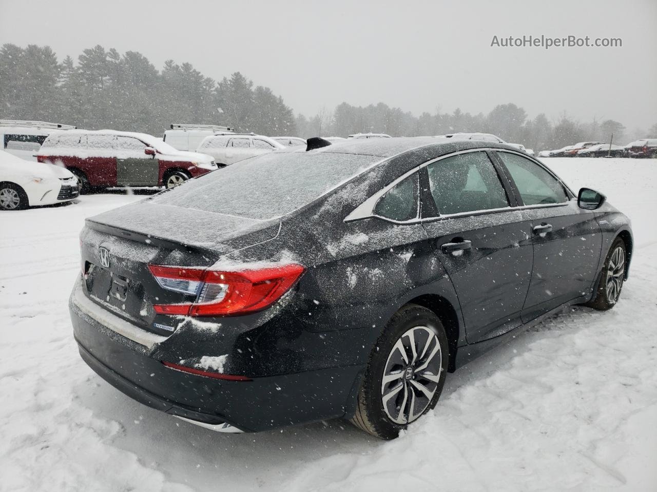 2020 Honda Accord Hybrid Черный vin: 1HGCV3F14LA013821