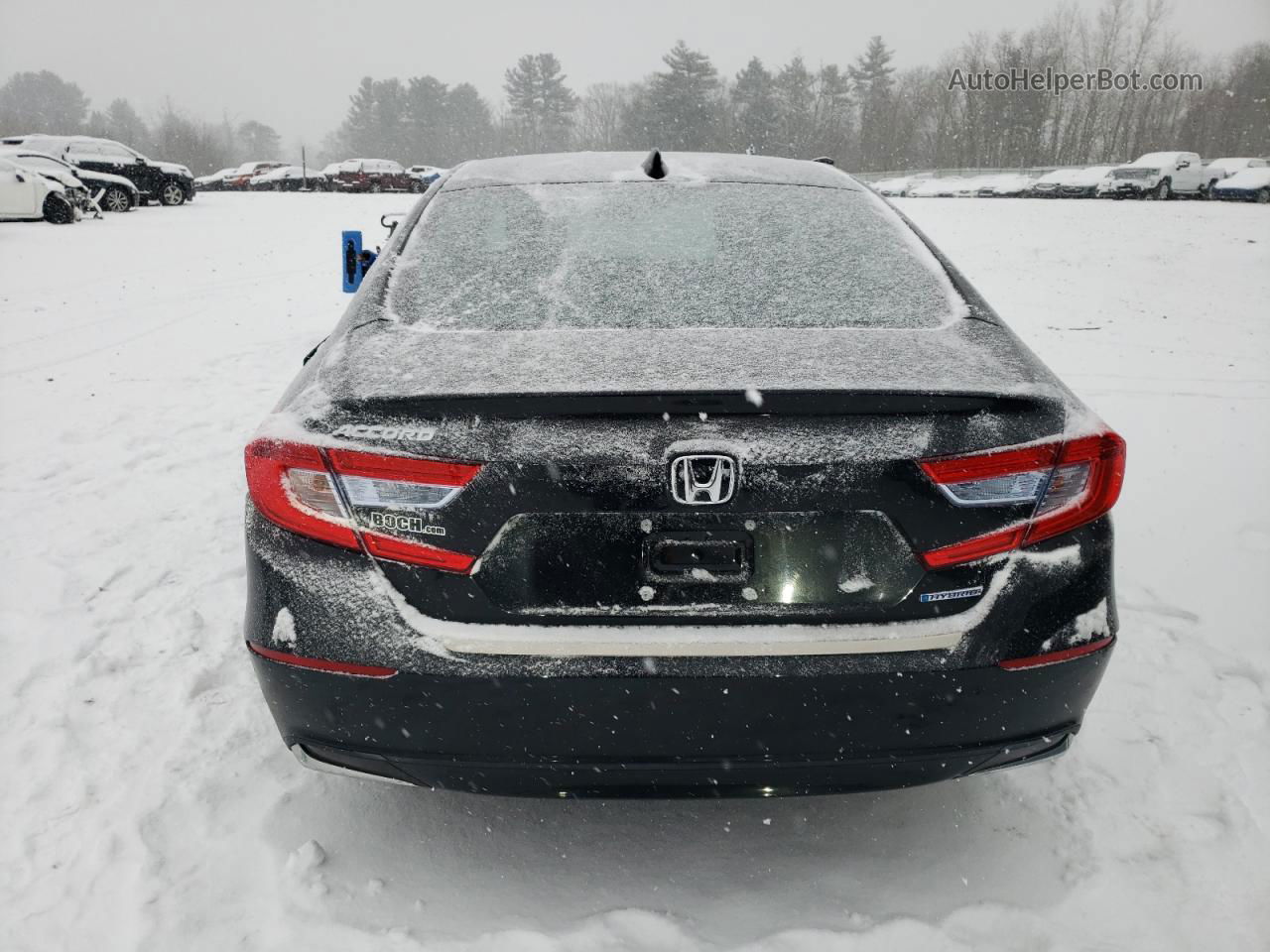 2020 Honda Accord Hybrid Черный vin: 1HGCV3F14LA013821