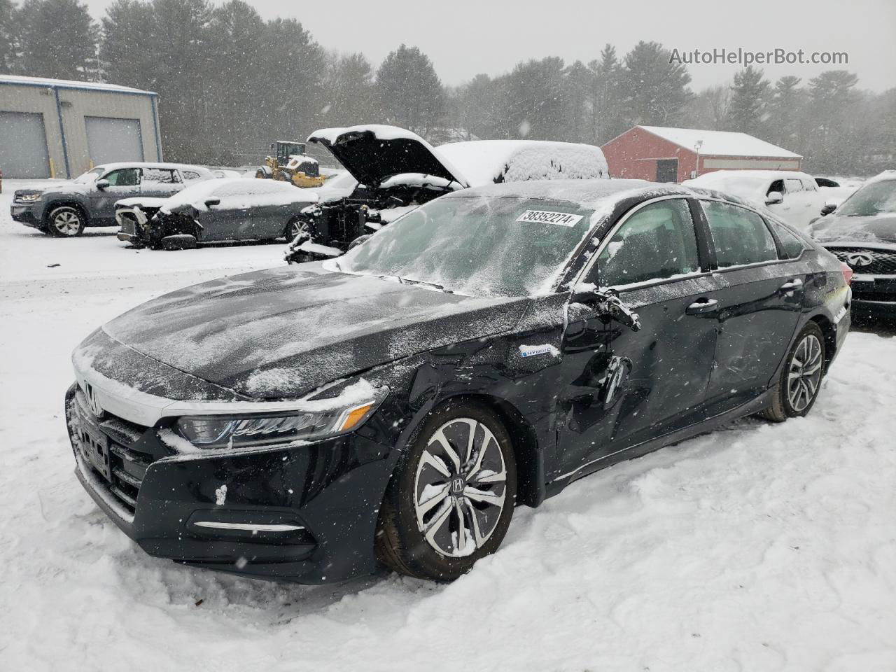 2020 Honda Accord Hybrid Черный vin: 1HGCV3F14LA013821