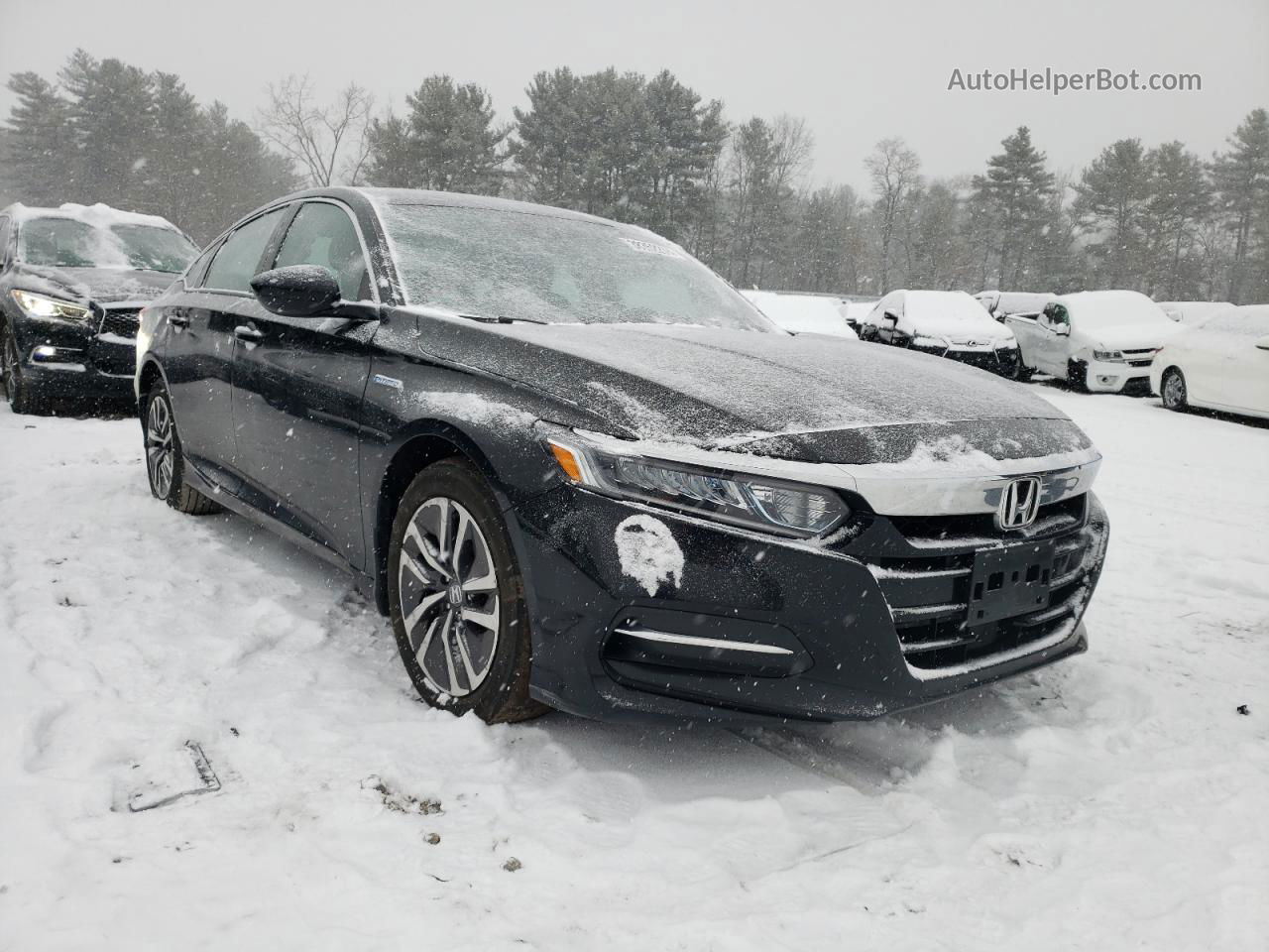 2020 Honda Accord Hybrid Черный vin: 1HGCV3F14LA013821