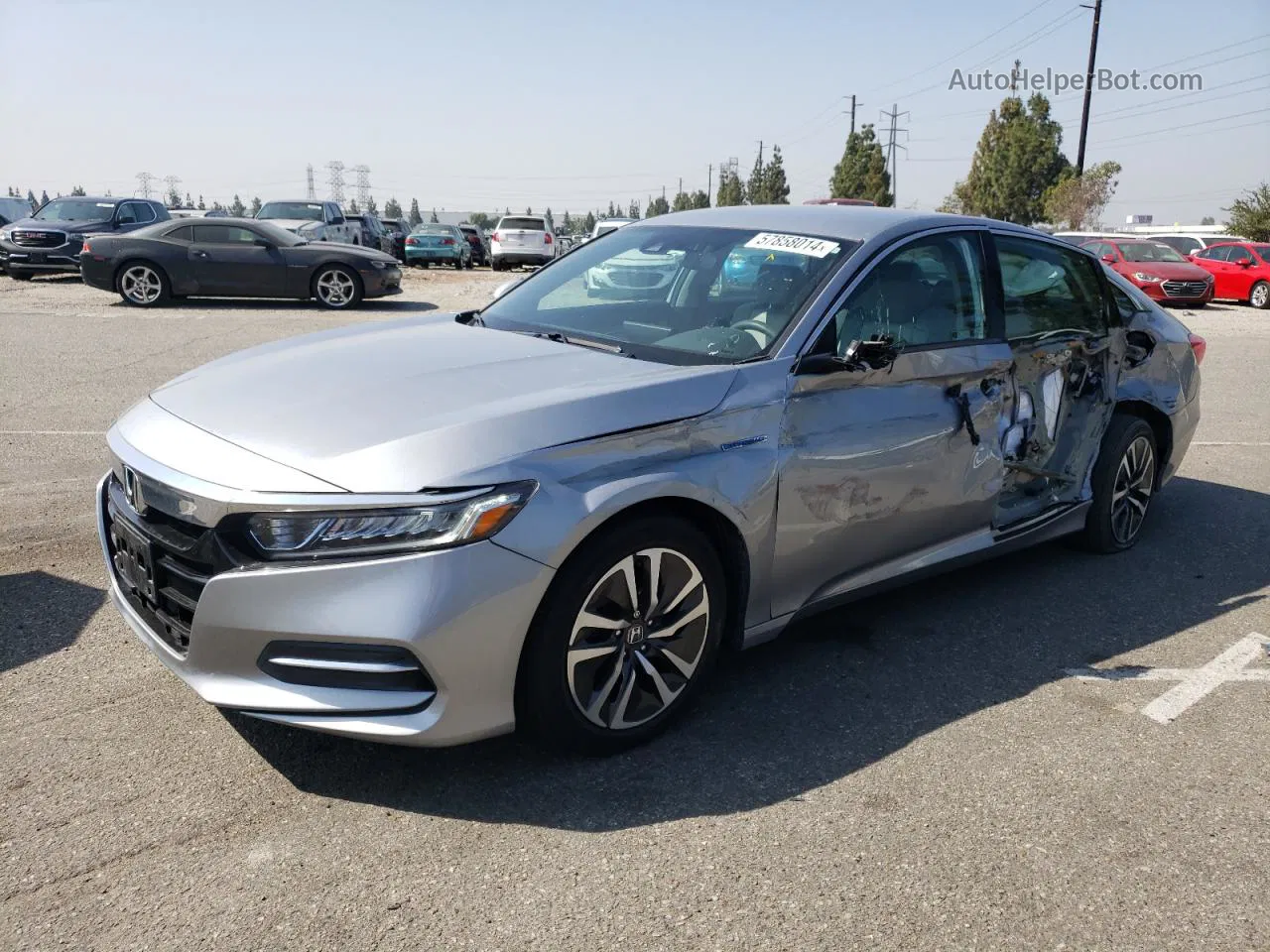 2020 Honda Accord Hybrid Silver vin: 1HGCV3F16LA004263