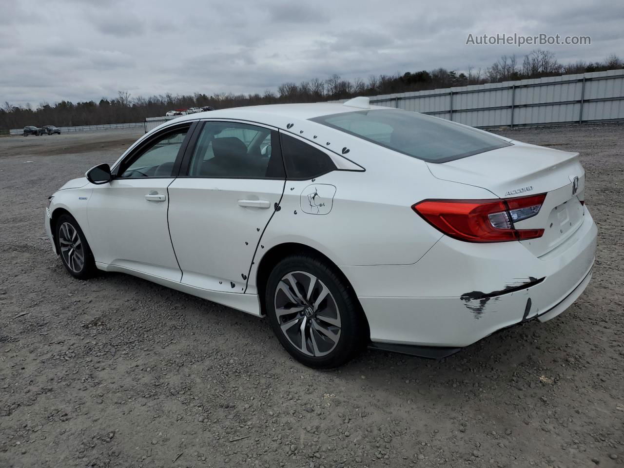 2018 Honda Accord Hybrid White vin: 1HGCV3F18JA008800