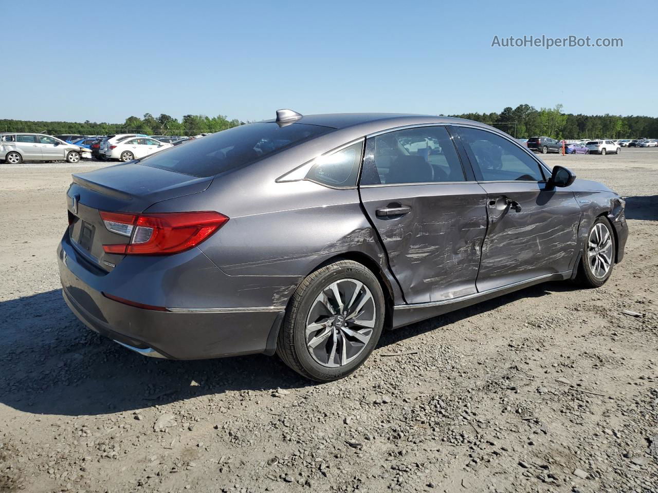 2019 Honda Accord Hybrid Ex Gray vin: 1HGCV3F46KA010881