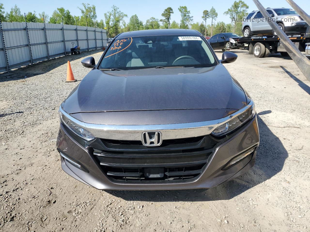 2019 Honda Accord Hybrid Ex Gray vin: 1HGCV3F46KA010881