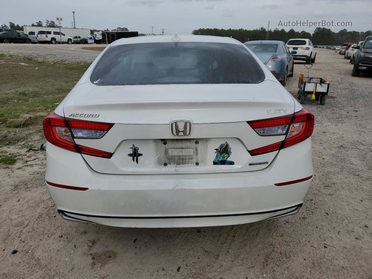 2019 Honda Accord Hybrid Ex White vin: 1HGCV3F46KA017880