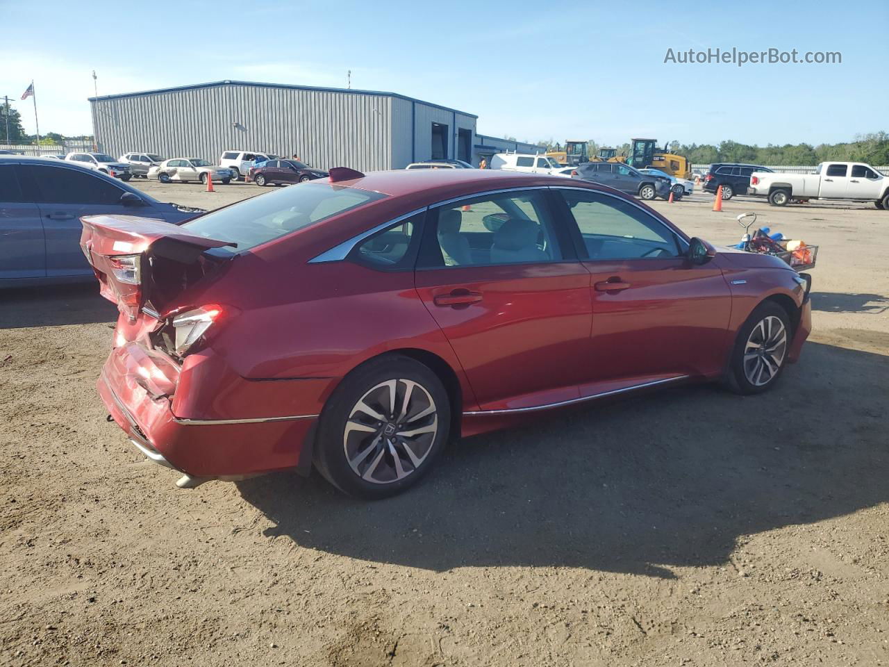 2018 Honda Accord Hybrid Exl Red vin: 1HGCV3F52JA011940