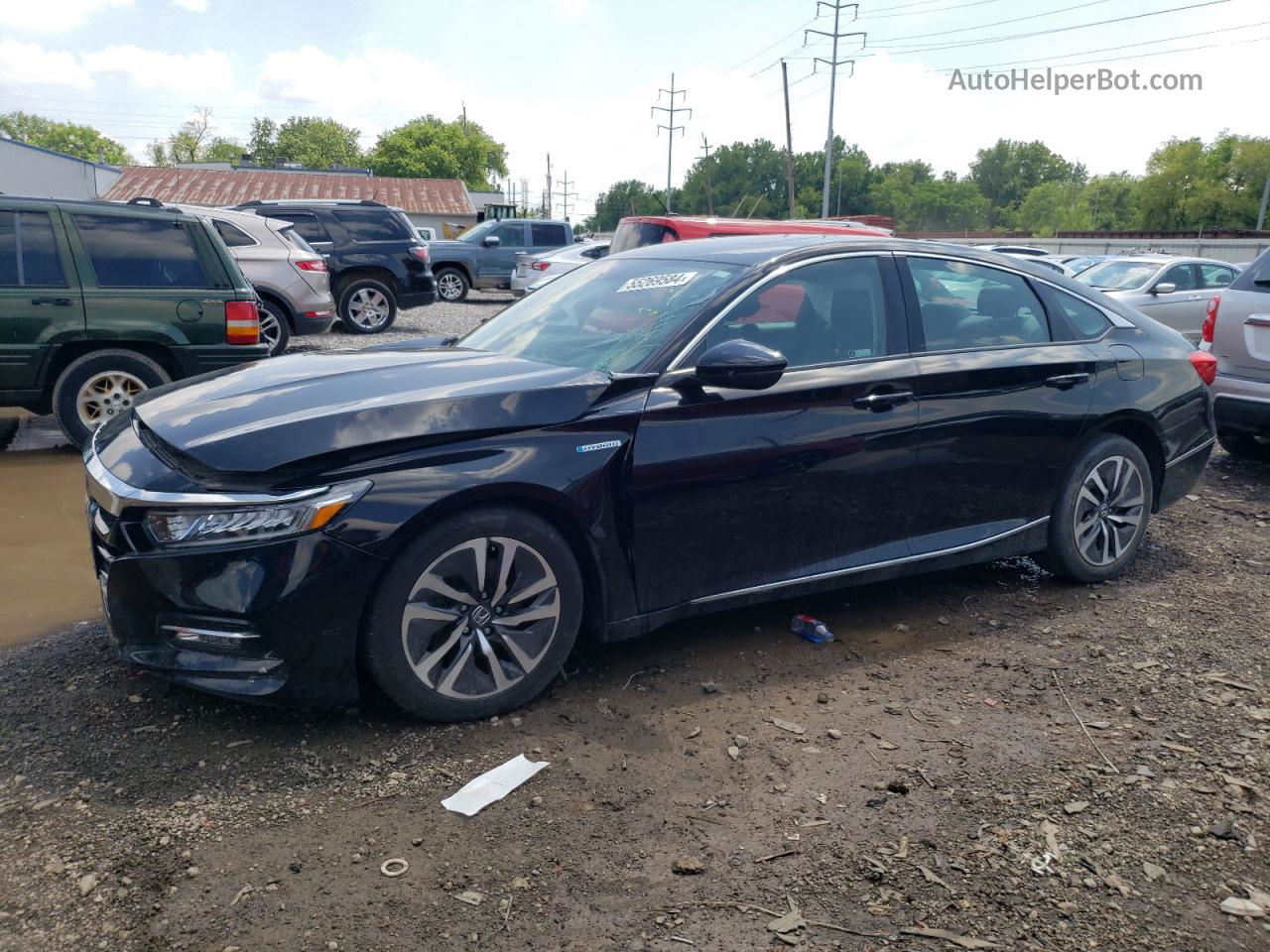 2019 Honda Accord Hybrid Exl Black vin: 1HGCV3F53KA021104