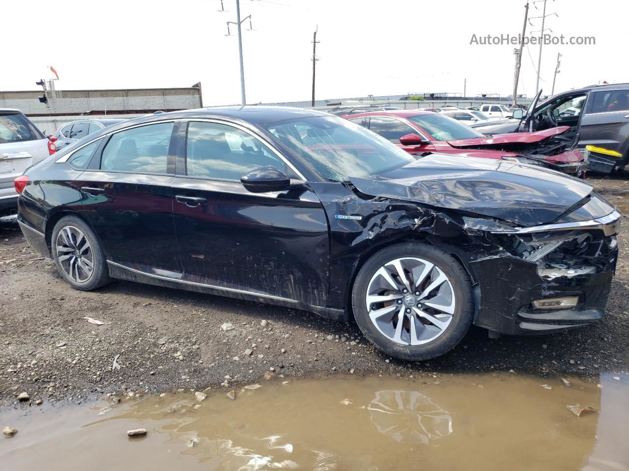 2019 Honda Accord Hybrid Exl Black vin: 1HGCV3F53KA021104