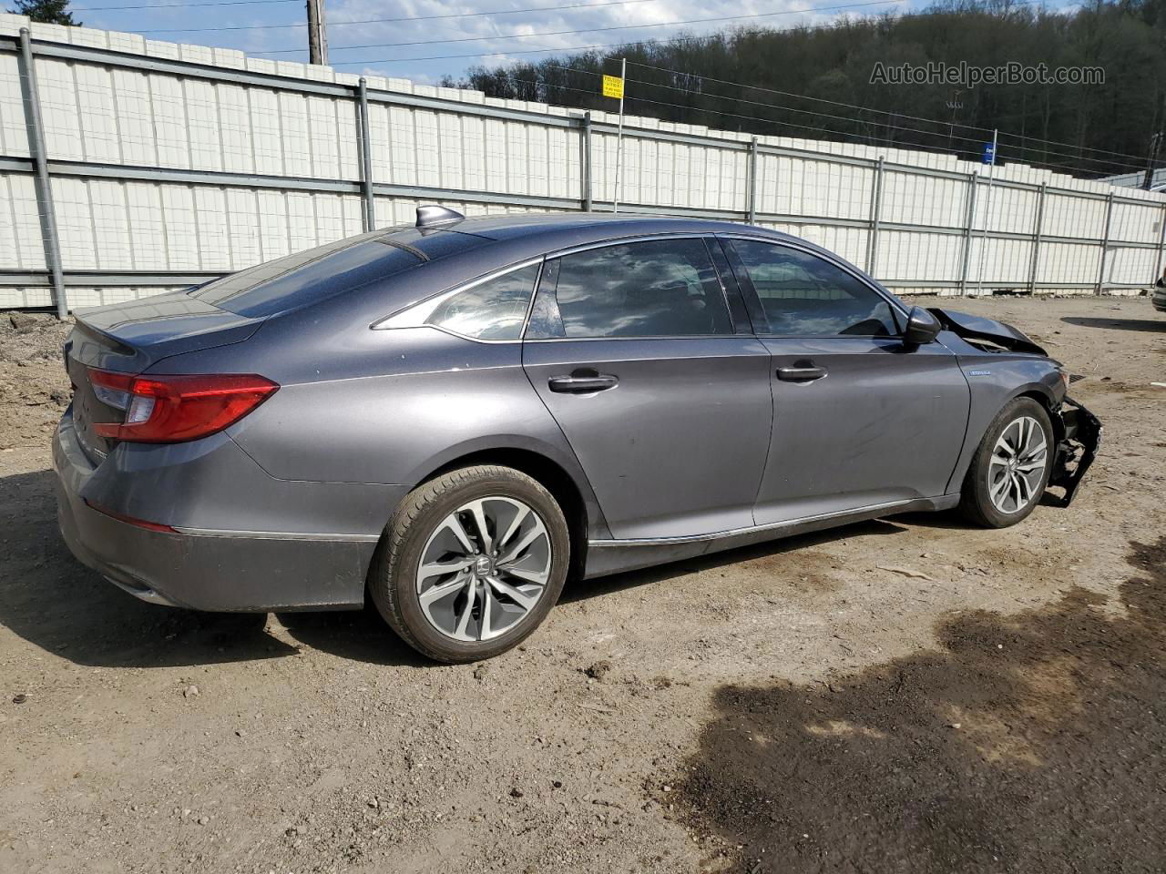 2020 Honda Accord Hybrid Exl Gray vin: 1HGCV3F56LA003374