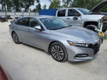 2018 Honda Accord Hybrid Exl Silver vin: 1HGCV3F5XJA004220