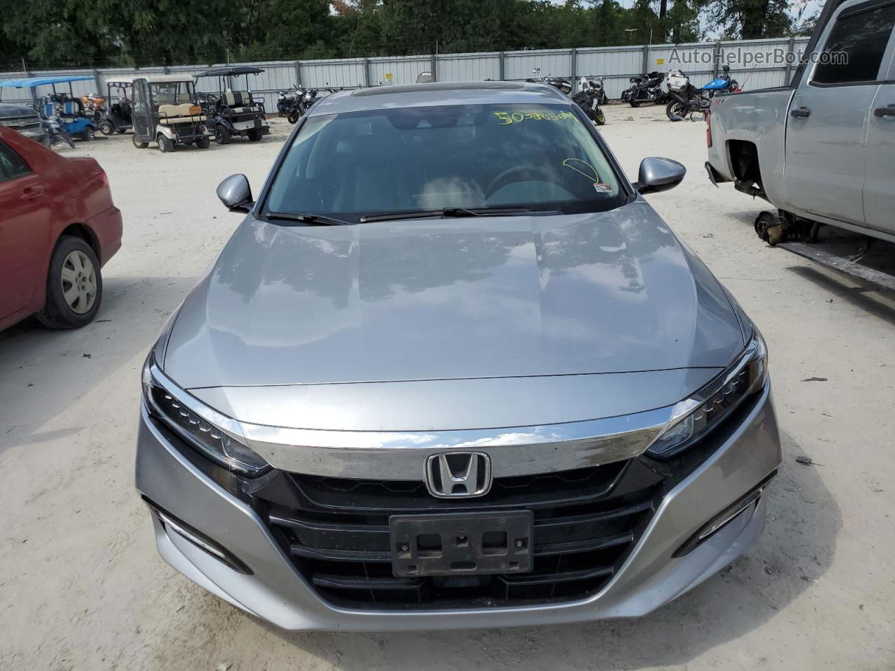 2018 Honda Accord Hybrid Exl Silver vin: 1HGCV3F5XJA004220