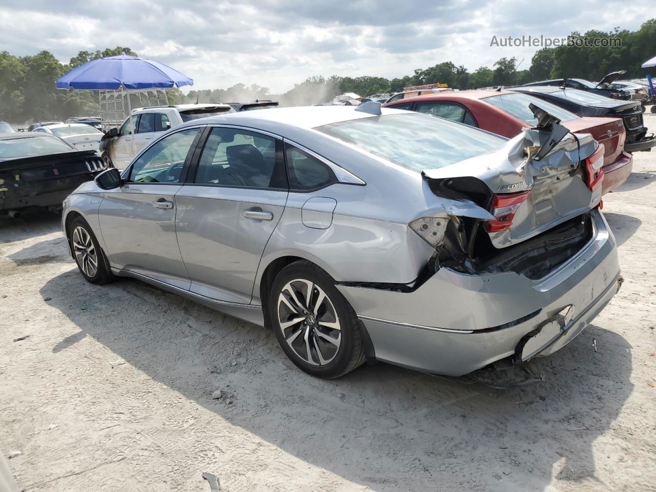 2018 Honda Accord Hybrid Exl Silver vin: 1HGCV3F5XJA004220