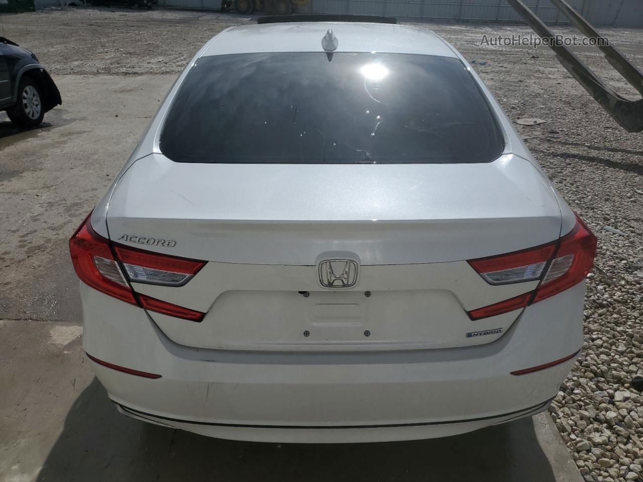 2020 Honda Accord Hybrid Exl White vin: 1HGCV3F5XLA004902