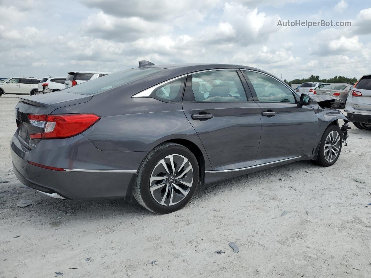 2018 Honda Accord Hybrid Exl Gray vin: 1HGCV3F60JA012724