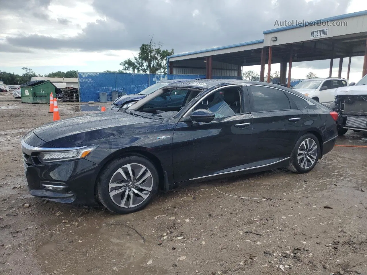 2018 Honda Accord Touring Hybrid Blue vin: 1HGCV3F90JA002642