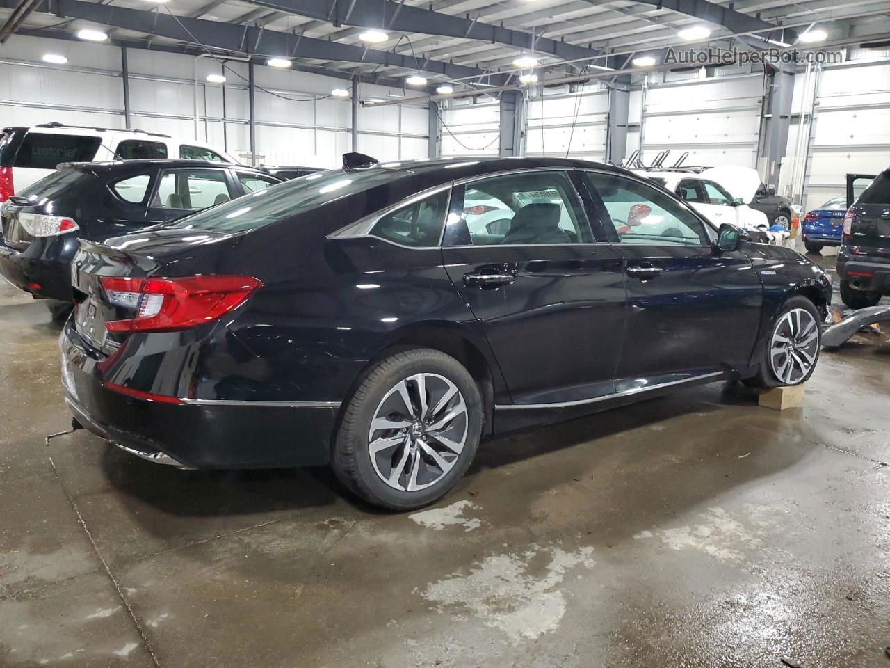 2019 Honda Accord Touring Hybrid Black vin: 1HGCV3F91KA021833