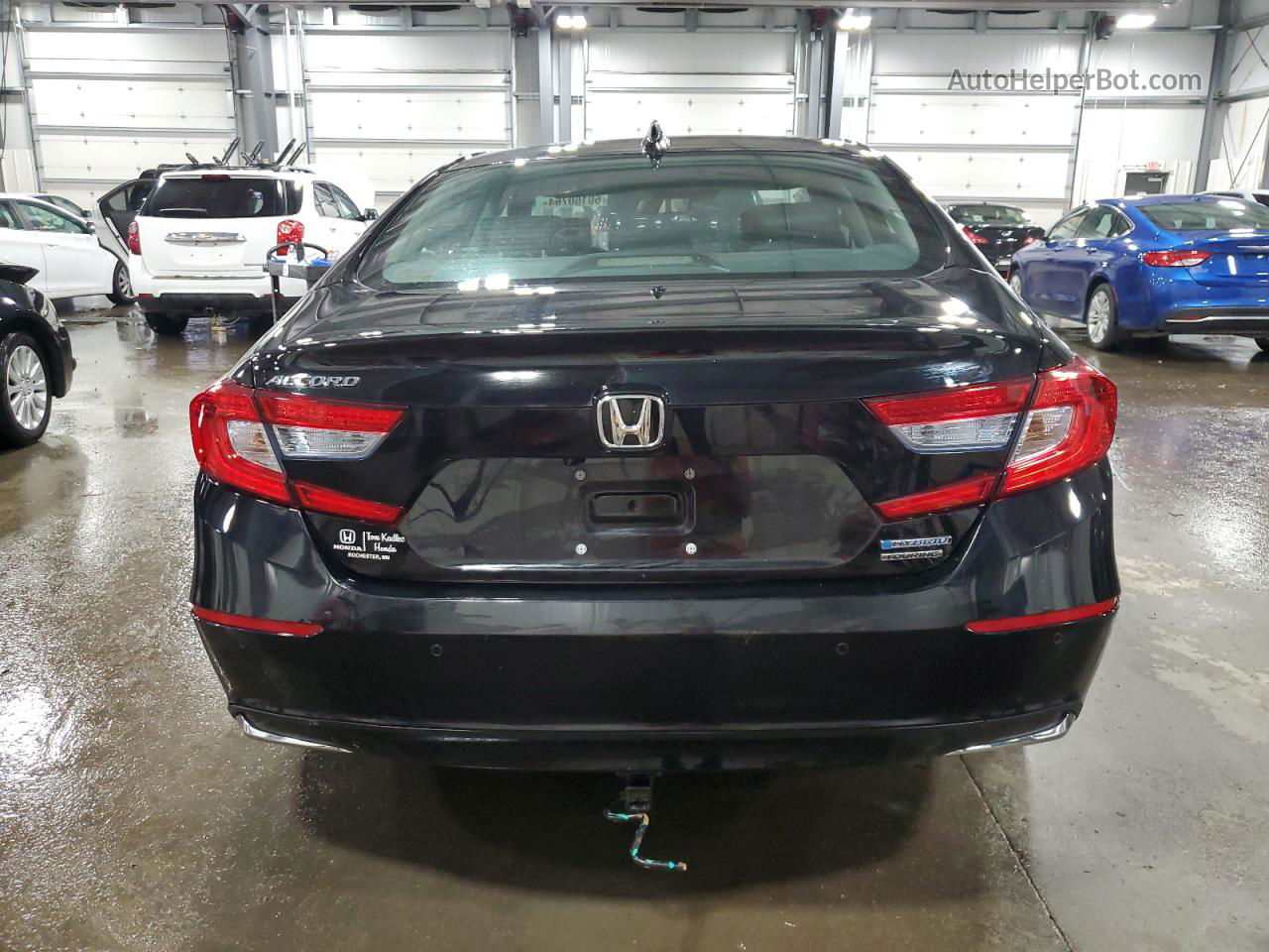 2019 Honda Accord Touring Hybrid Black vin: 1HGCV3F91KA021833