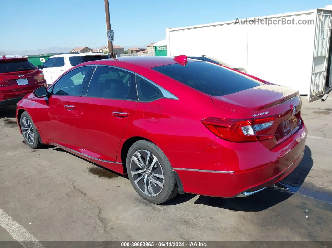 2020 Honda Accord Hybrid Touring Red vin: 1HGCV3F91LA013555