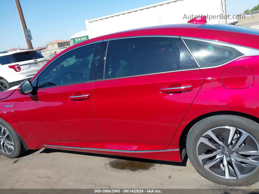 2020 Honda Accord Hybrid Touring Red vin: 1HGCV3F91LA013555