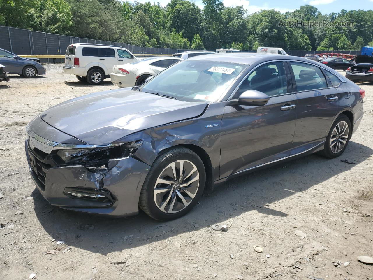 2018 Honda Accord Touring Hybrid Charcoal vin: 1HGCV3F92JA004134