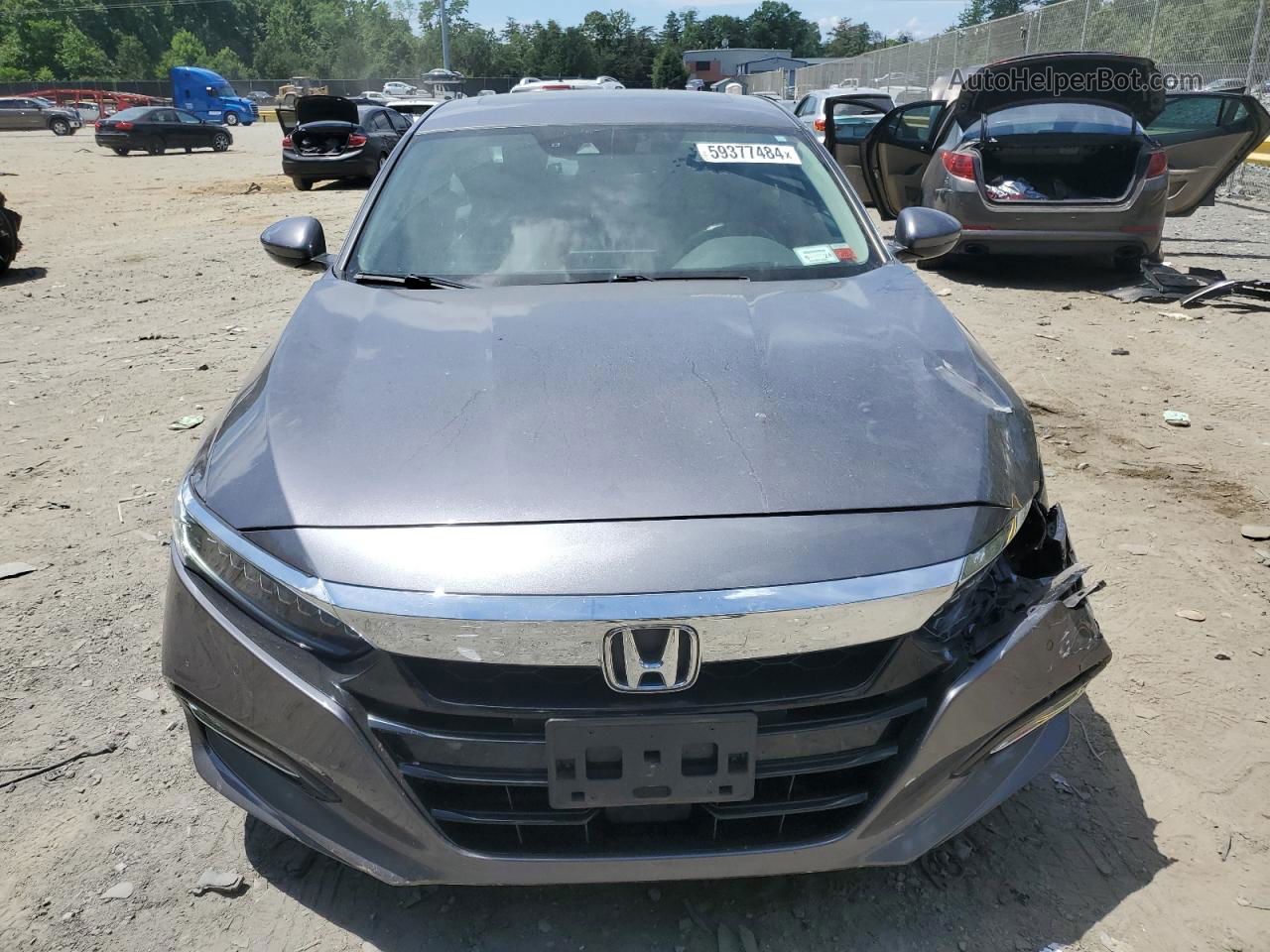 2018 Honda Accord Touring Hybrid Charcoal vin: 1HGCV3F92JA004134