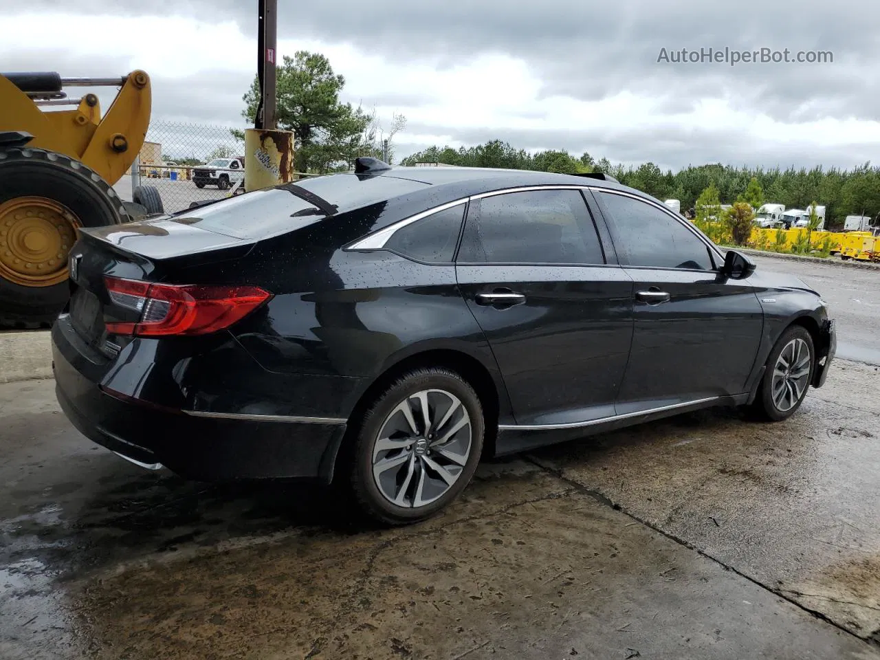 2019 Honda Accord Touring Hybrid Black vin: 1HGCV3F92KA007391