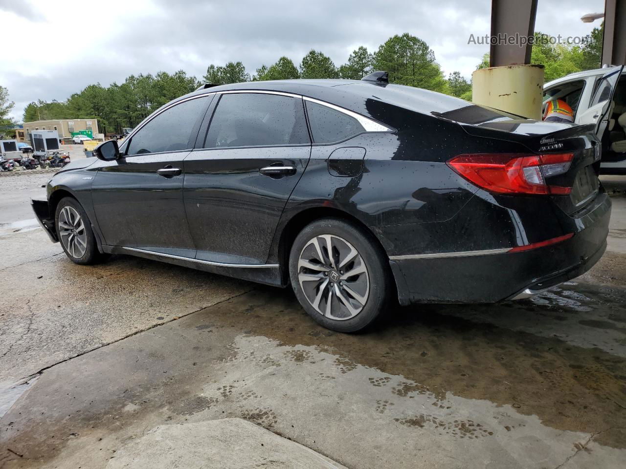 2019 Honda Accord Touring Hybrid Black vin: 1HGCV3F92KA007391