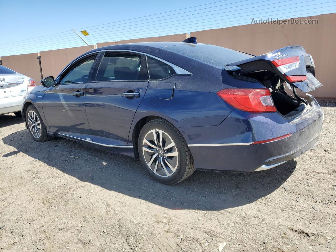 2020 Honda Accord Touring Hybrid Blue vin: 1HGCV3F92LA005187